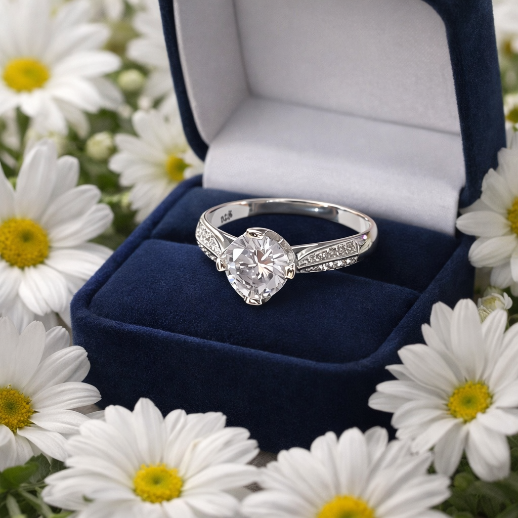 Eye Catching Sterling Silver 925 Cubic Zirconia Ring