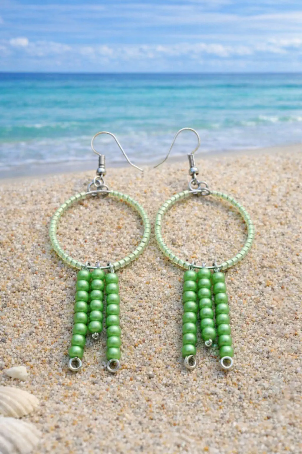 hand made happy pair of earrings