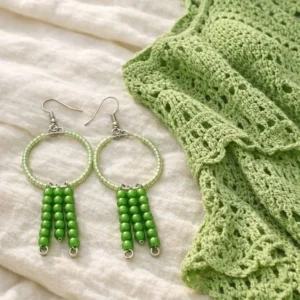 hand made happy pair of earrings