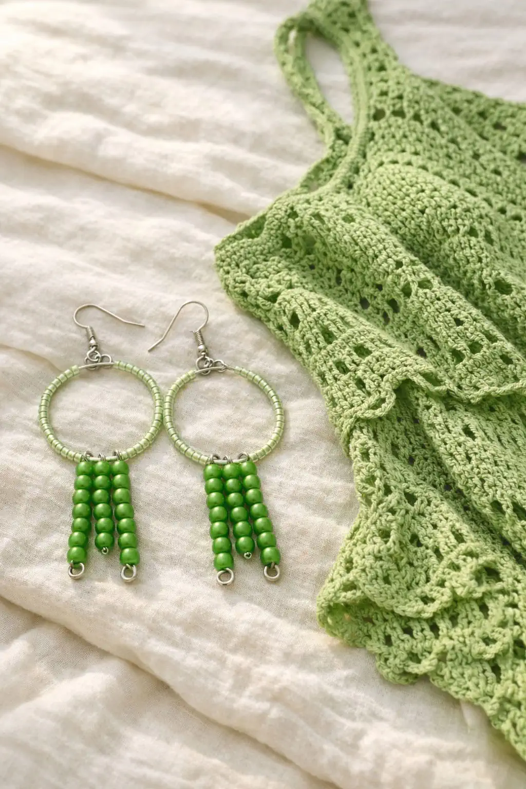 hand made happy pair of earrings