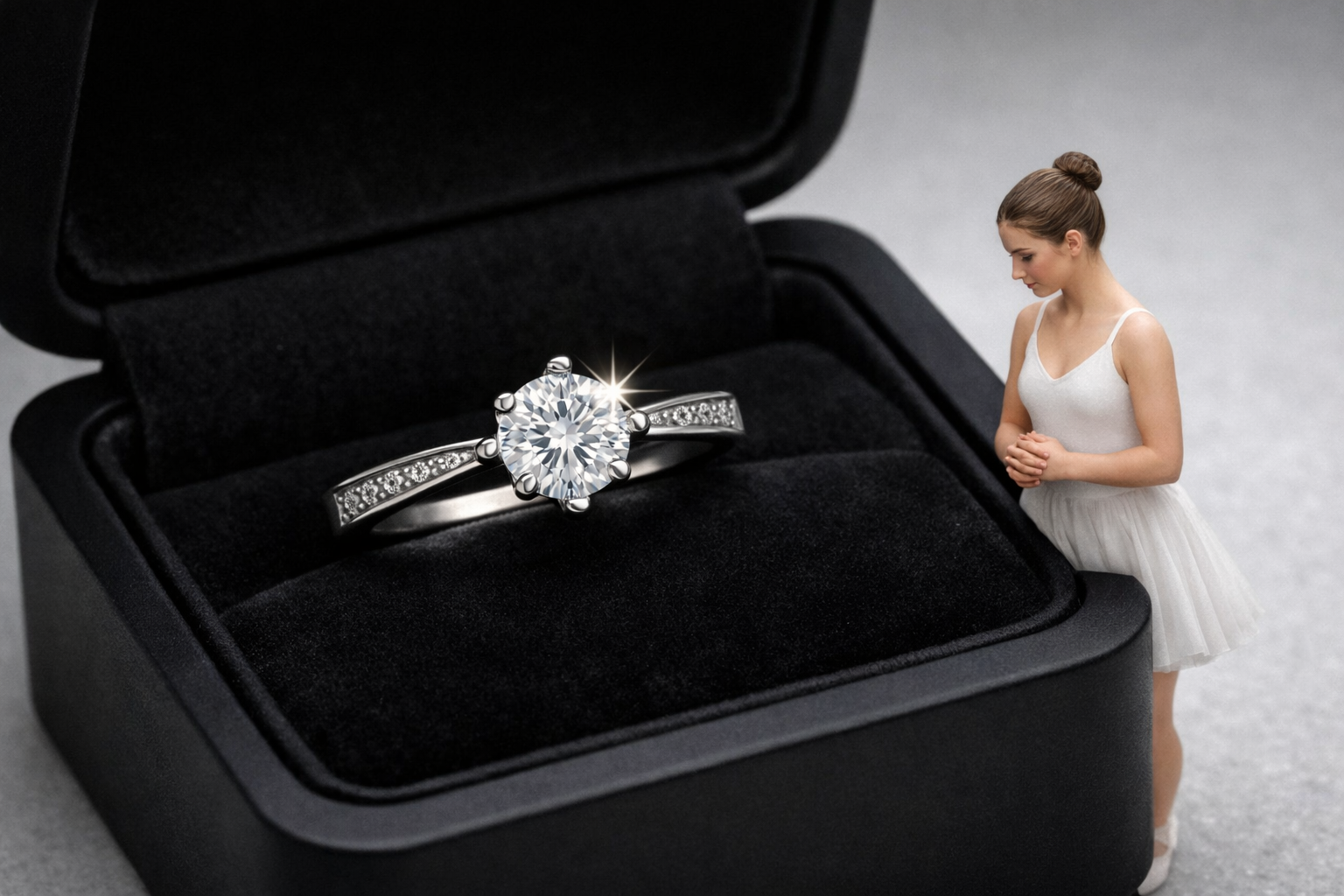 Silver 925 Round Cubic Zirconia Ring Surrounded by White CZ - Image 2