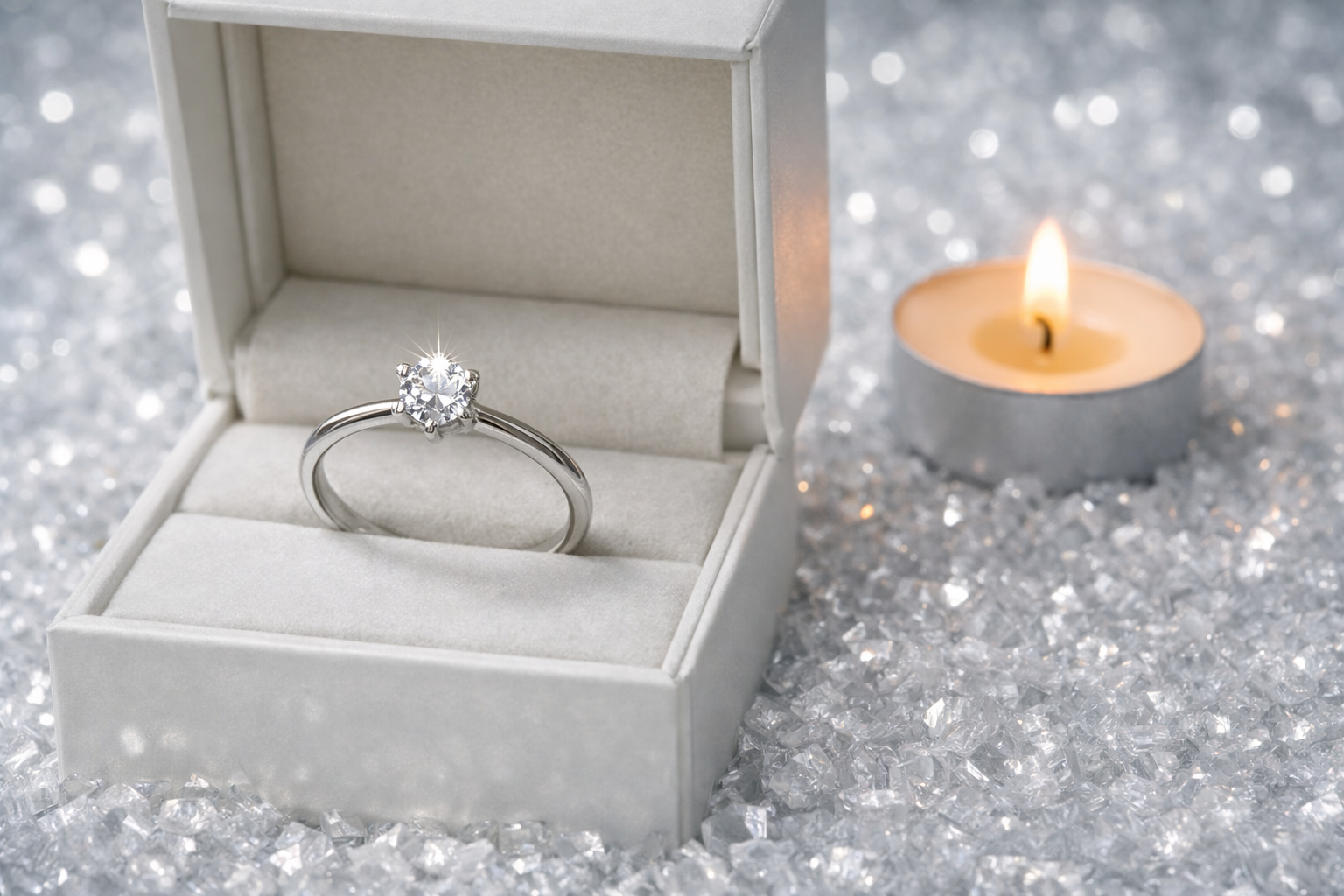 Petite Cubic Zirconia Ring – 925 Hallmarked Sterling Silver - Image 2