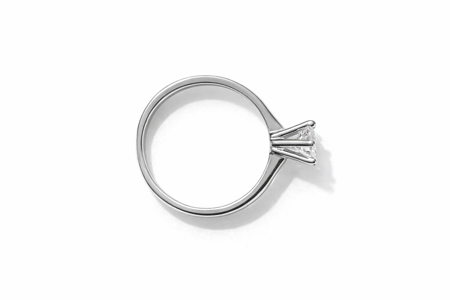 Round Cut Cubic Zirconia Sterling Silver Ring *Size 5.5 - K* - Image 3