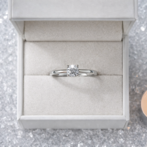 Petite Cubic Zirconia Ring – 925 Hallmarked Sterling Silver