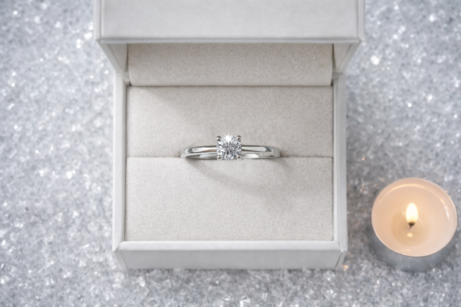 Petite Cubic Zirconia Ring – 925 Hallmarked Sterling Silver