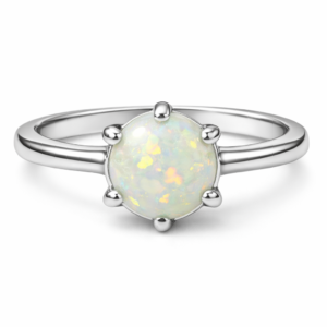 Fantastic 925 Sterling Silver White Opal Ring