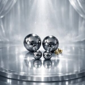 Double sided Silver Metal Silver Tone Studs