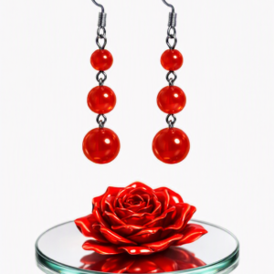 Elegant Red Carnelian Dangling Long Drop Earrings