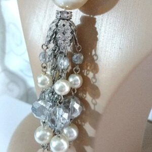 Elegant Layered Necklace with Pearl and Tassel Pendant-River Island